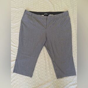 Lane Bryant - The Allie Capri, navy and white stripe